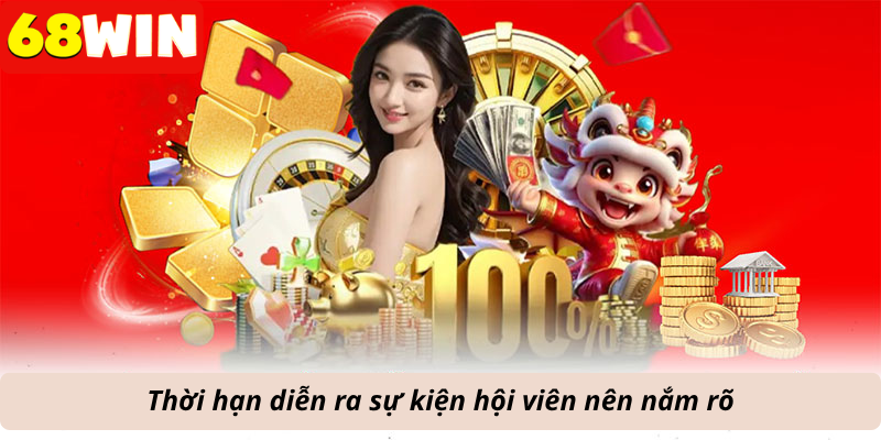 Thời hạn diễn ra sự kiện hội viên nên nắm rõ